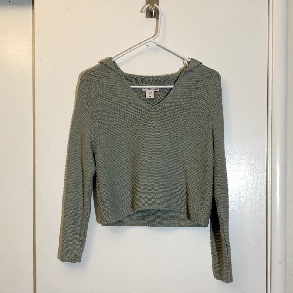 Sage green knit sweater